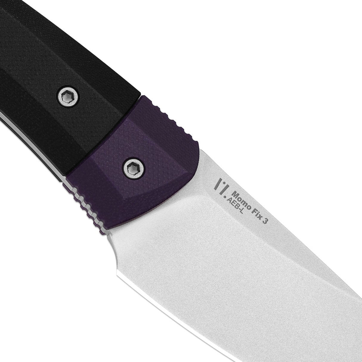 Momo Fix 3 | Black & Purple G10 + Stonewash AEB-L