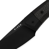 Momo Fix 3 | Black Micarta & G10 + Black PVD AEB-L