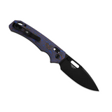 Outposter | Blue Vortex Micarta + Black PVD Nitro-V