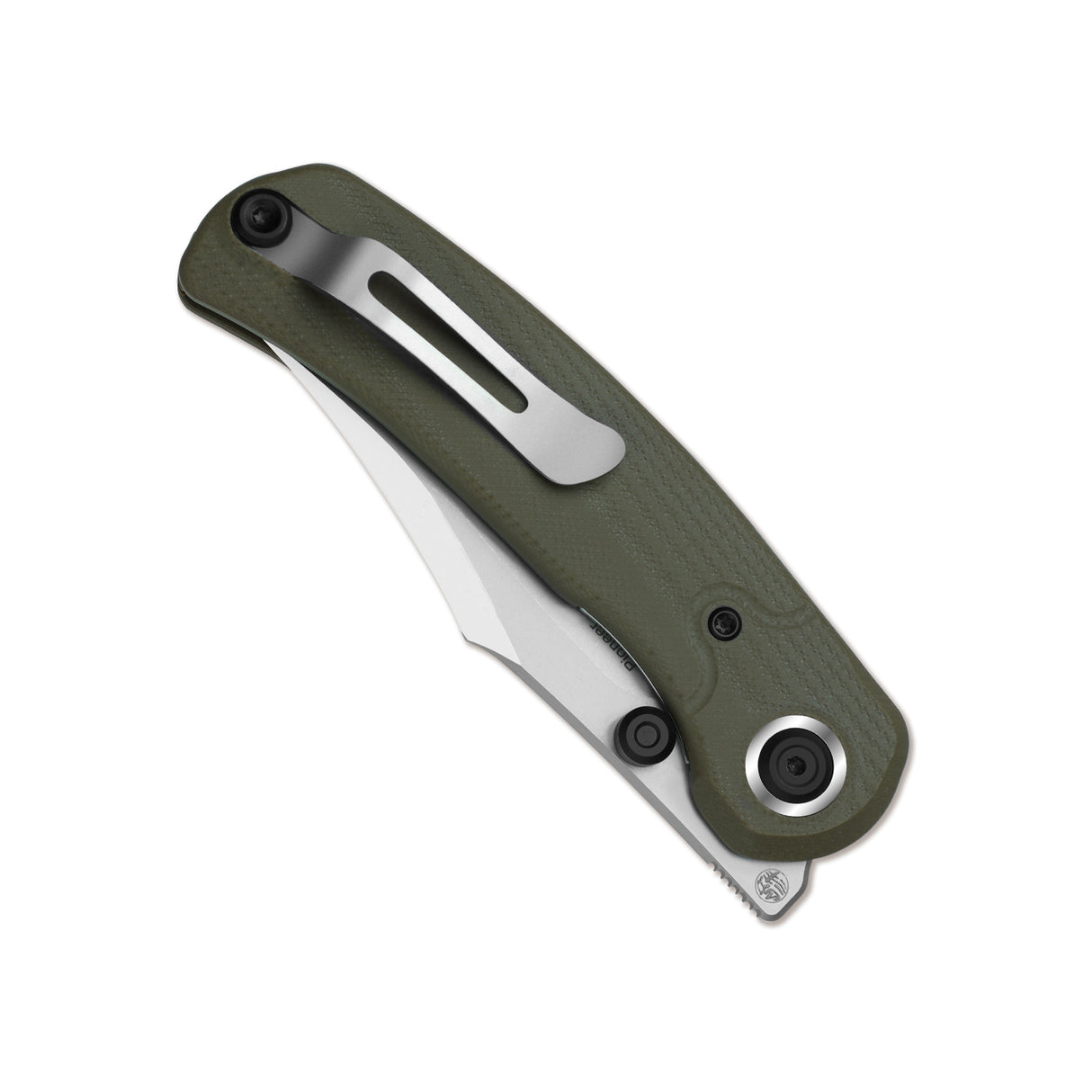 Pioneer | Green G10 + Clip Point 14C28N