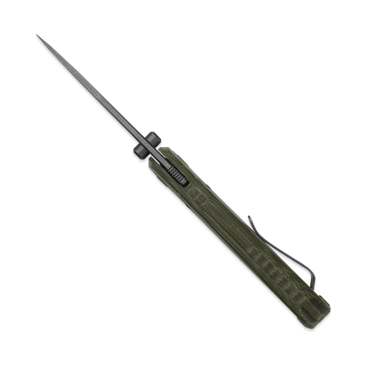 Pioneer | Green Micarta + Drop Point 14C28N