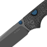 Pokiman BLL | Black Micarta + Grey PVD Drop Point AEB-L