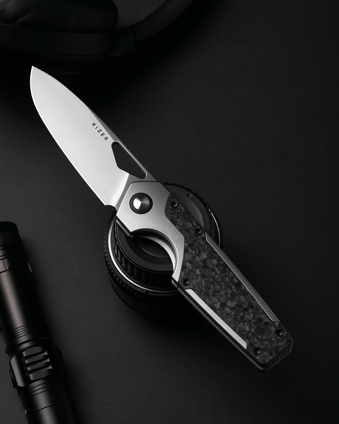 Serpentine | Ti & Carbon Fiber + Satin Elmax