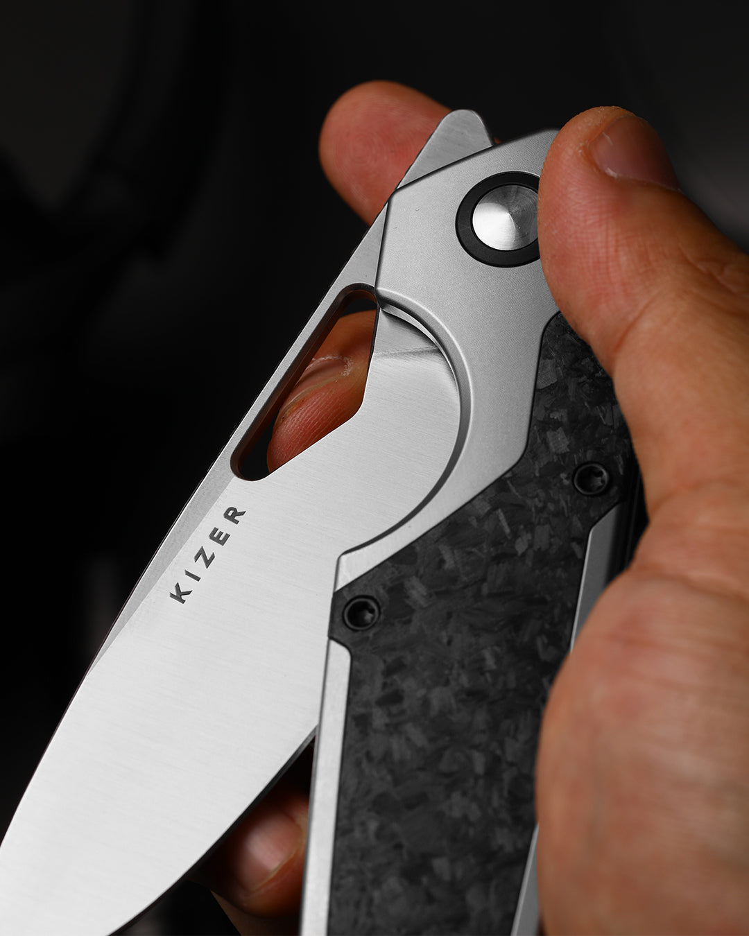 Serpentine | Ti & Carbon Fiber + Satin Elmax