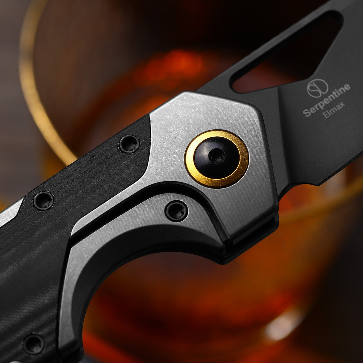 Serpentine | Ti & Micarta + Matte DLC Ultra Elmax