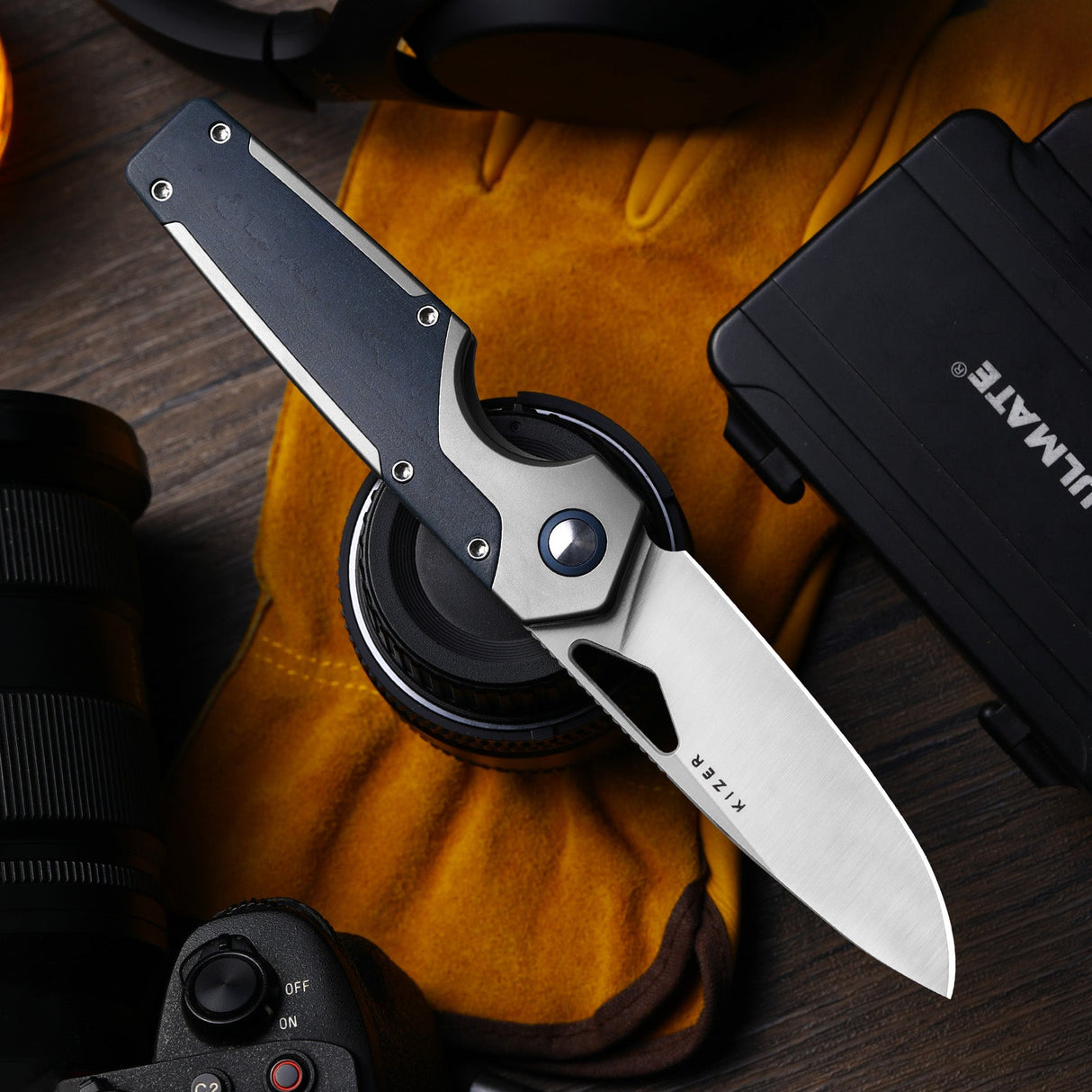 Serpentine | Ti & Blue Richlite +  Satin M390