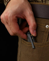 Shrike | Ti & FatCarbon Gold Camo + S45VN