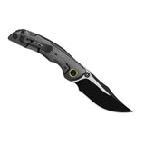 Silver Wing-lite | Ti & Carbon Fibre + Black PVD S45VN