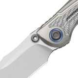 Silver Wing-lite | Ti & Carbon Fibre + Stonewash S45VN