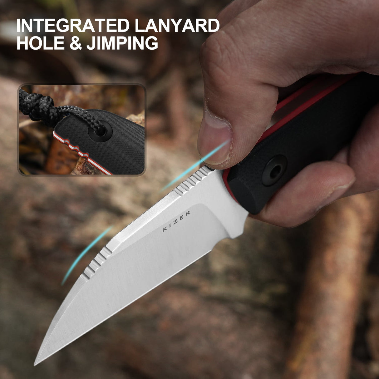 Snick | Black & Red G10 + Satin AEB-L