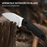 Snick | Black & Red G10 + Satin AEB-L