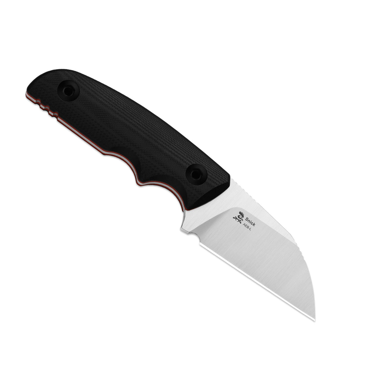 Snick | Black & Red G10 + Satin AEB-L