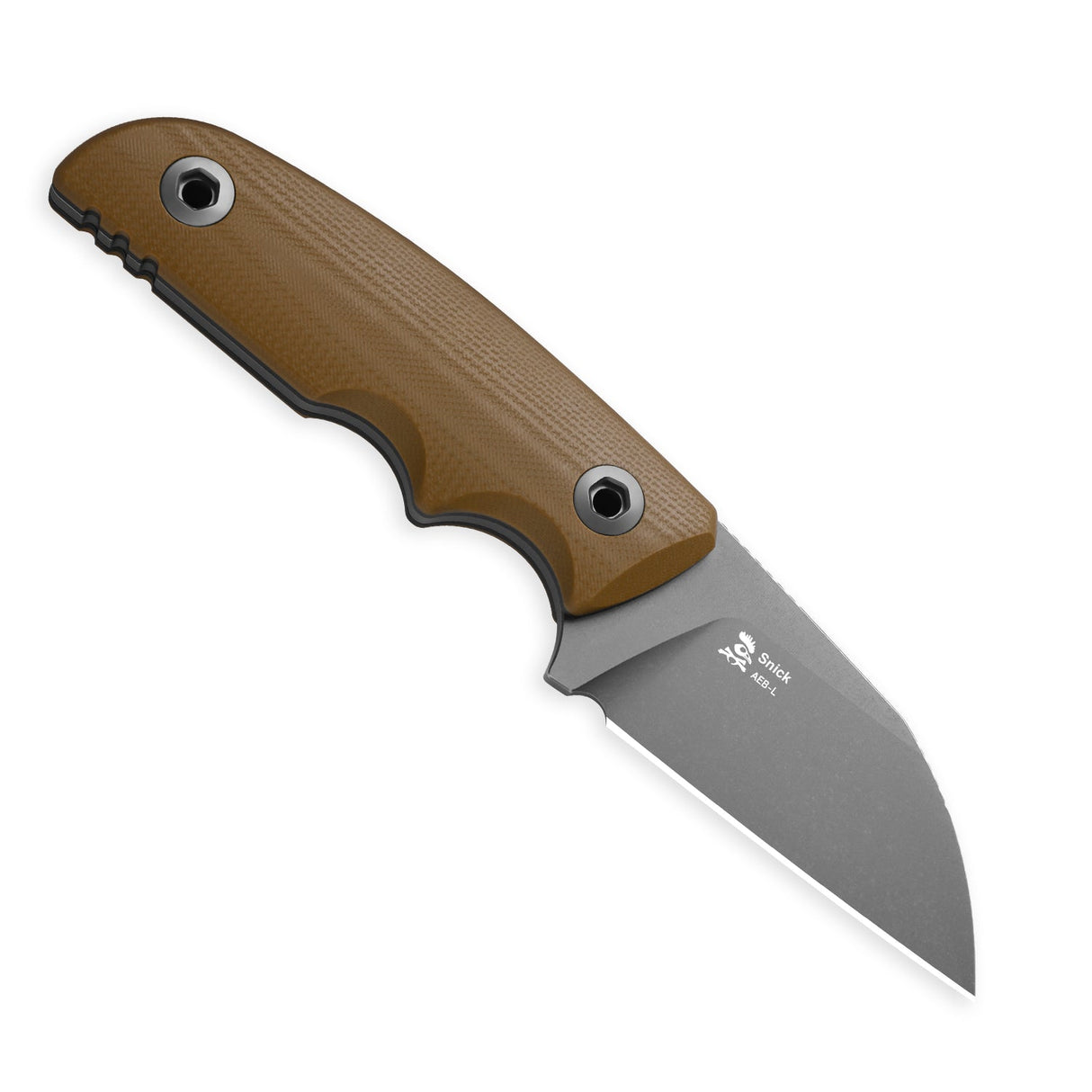 Snick | Brown & Black G10 + Grey Stonewashed AEB-L