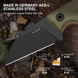 Snick | Green & Orange G10 + Blackwashed AEB-L