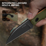 Snick | Green & Orange G10 + Blackwashed AEB-L
