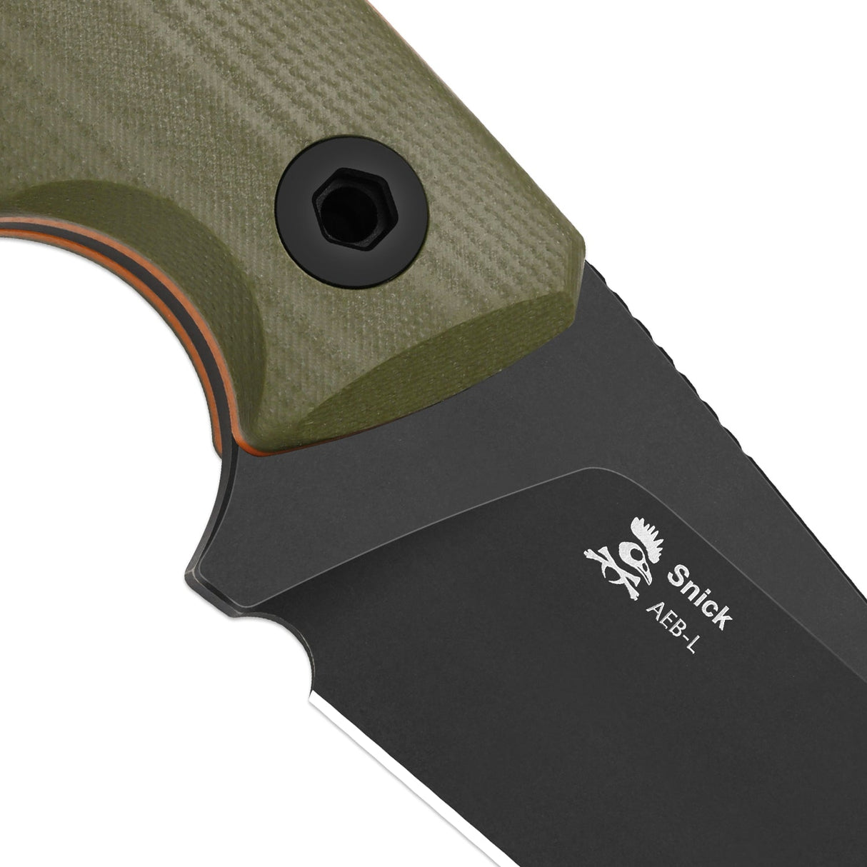 Snick | Green & Orange G10 + Blackwashed AEB-L