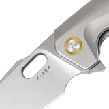 Takahe | Grey Titanium + Stonewash S35VN