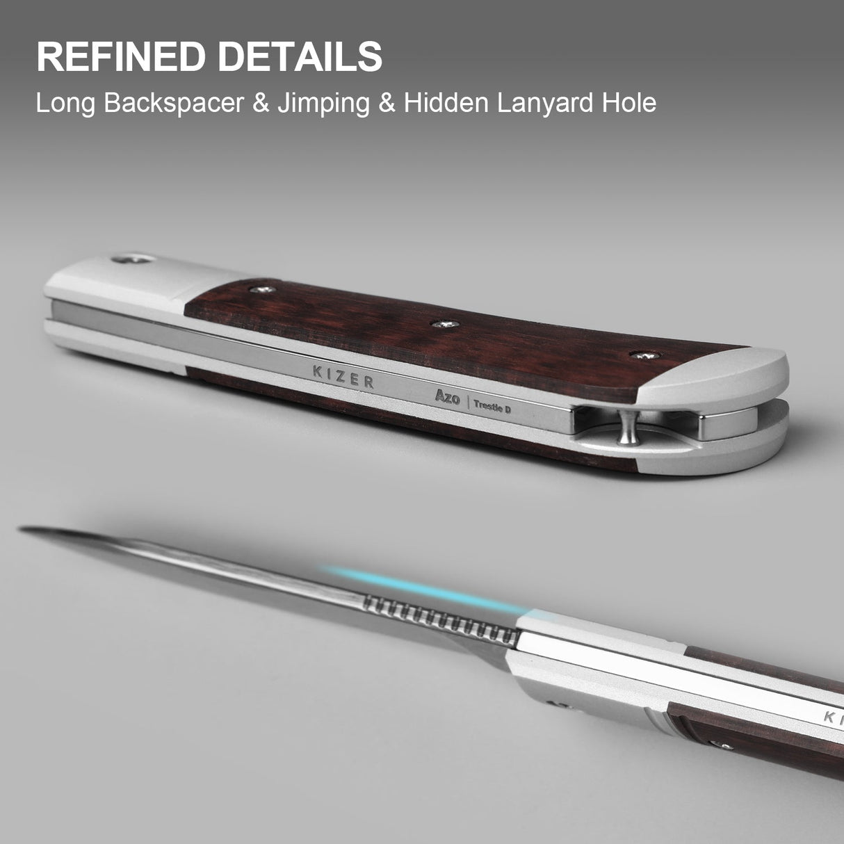 Trestle D | Leopard Wood + Damascus