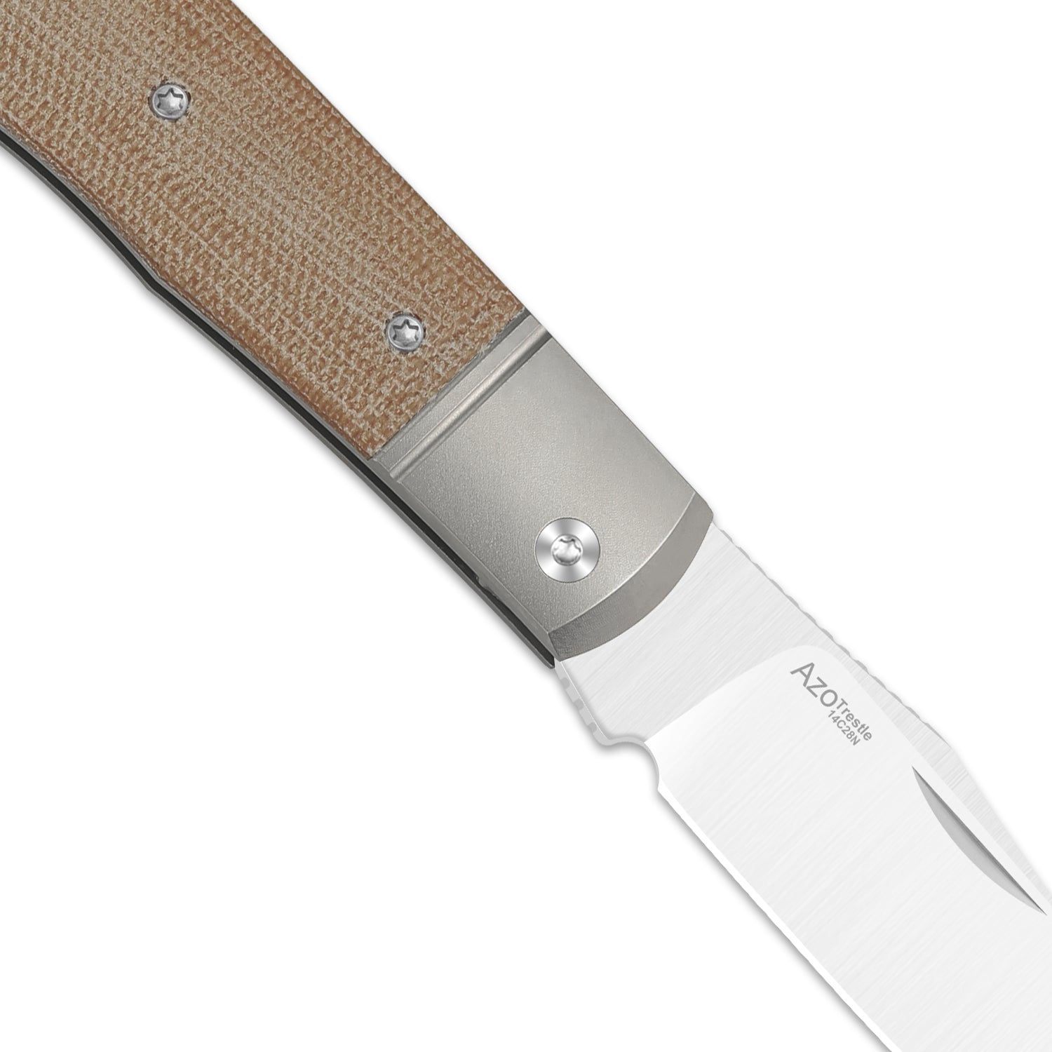 Trestle | Titanium & Micarta + 14C28N