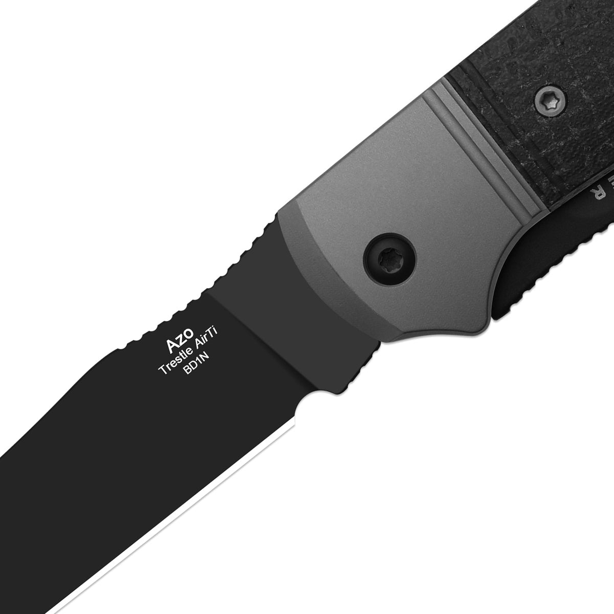 Trestle TP AirTi - Dual Blade | Aluminum & Micarta + Black PVD BD1N