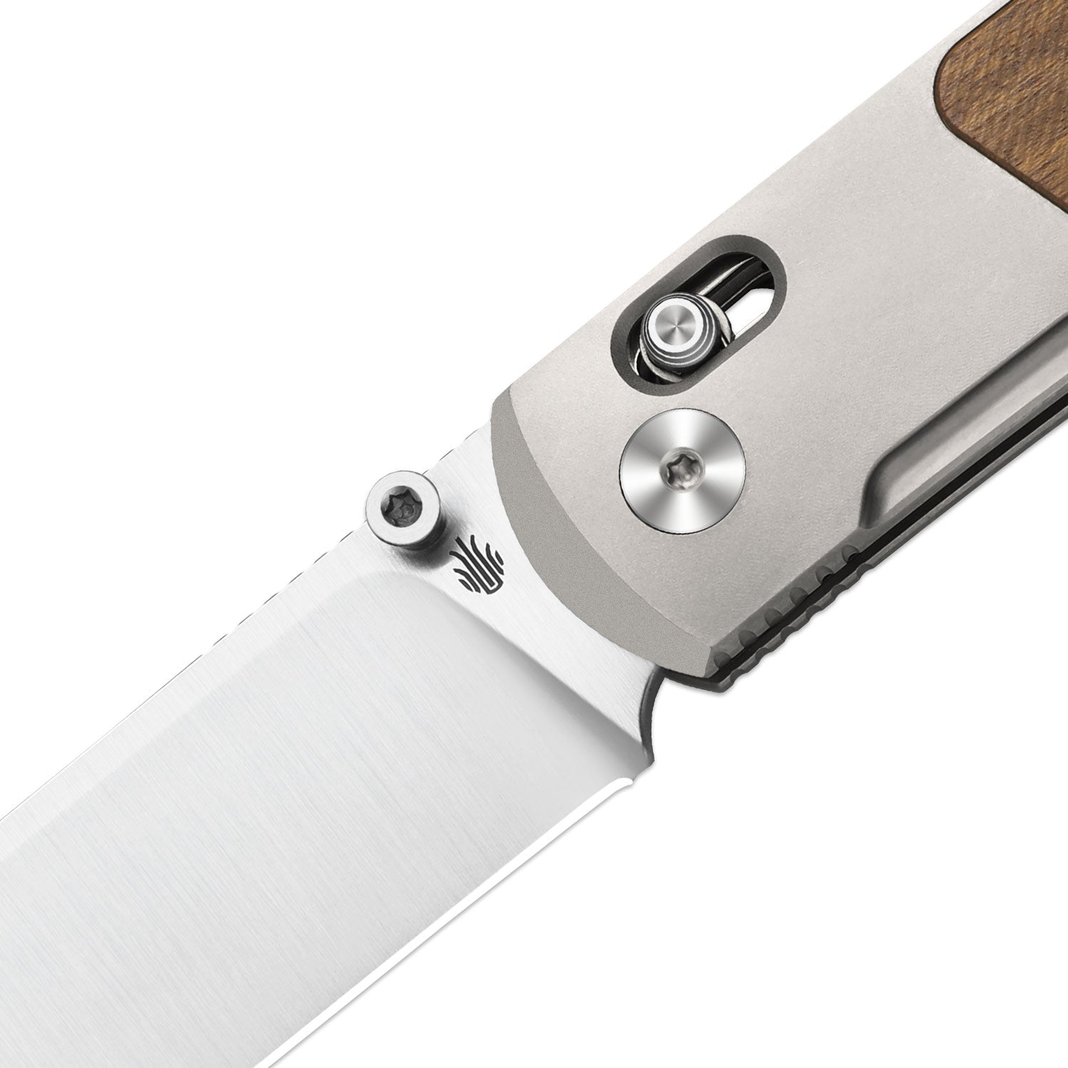 Tycho | Titanium & Mkuruti Wood + Flat Grind S45VN