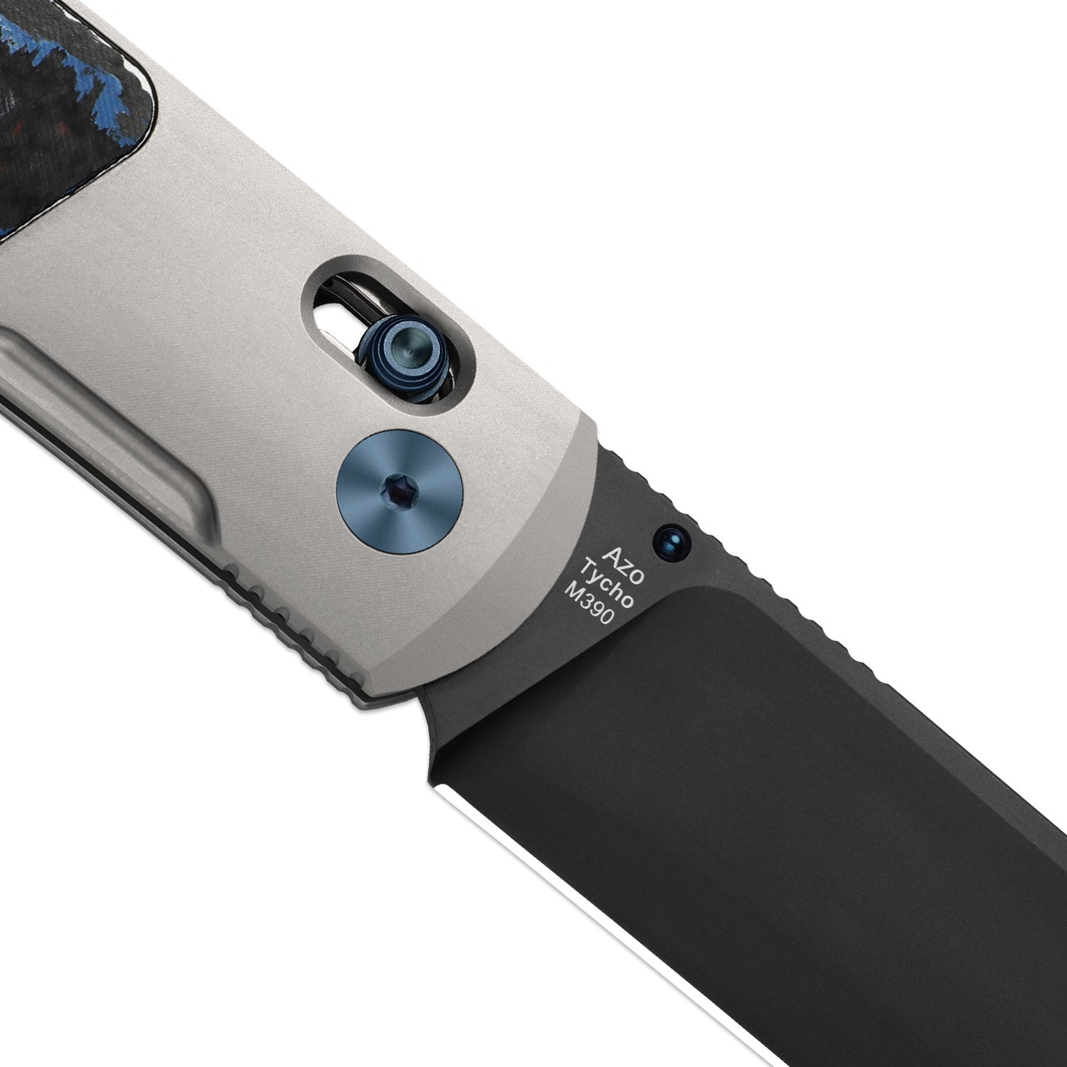 Tycho | Titanium & FatCarbon + Flat Grind M390