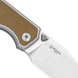 Wharning | Brown Norplex UltreX™ Micarta & Aluminium + Satin S45VN