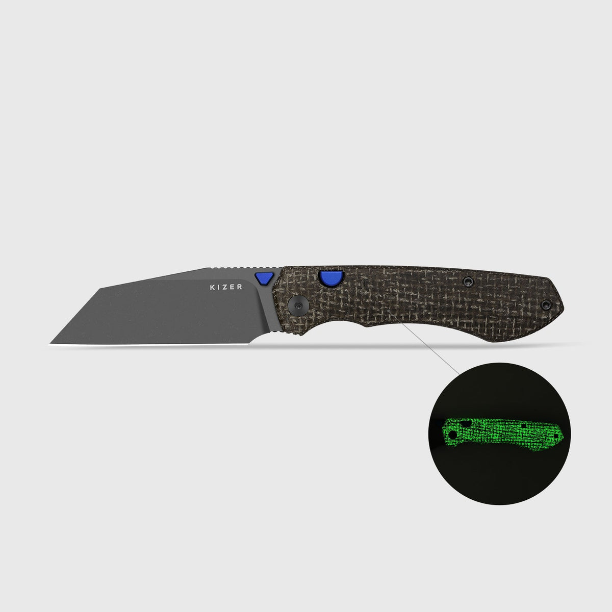 Wharning | GID Canvas Micarta + Gray PVD N690