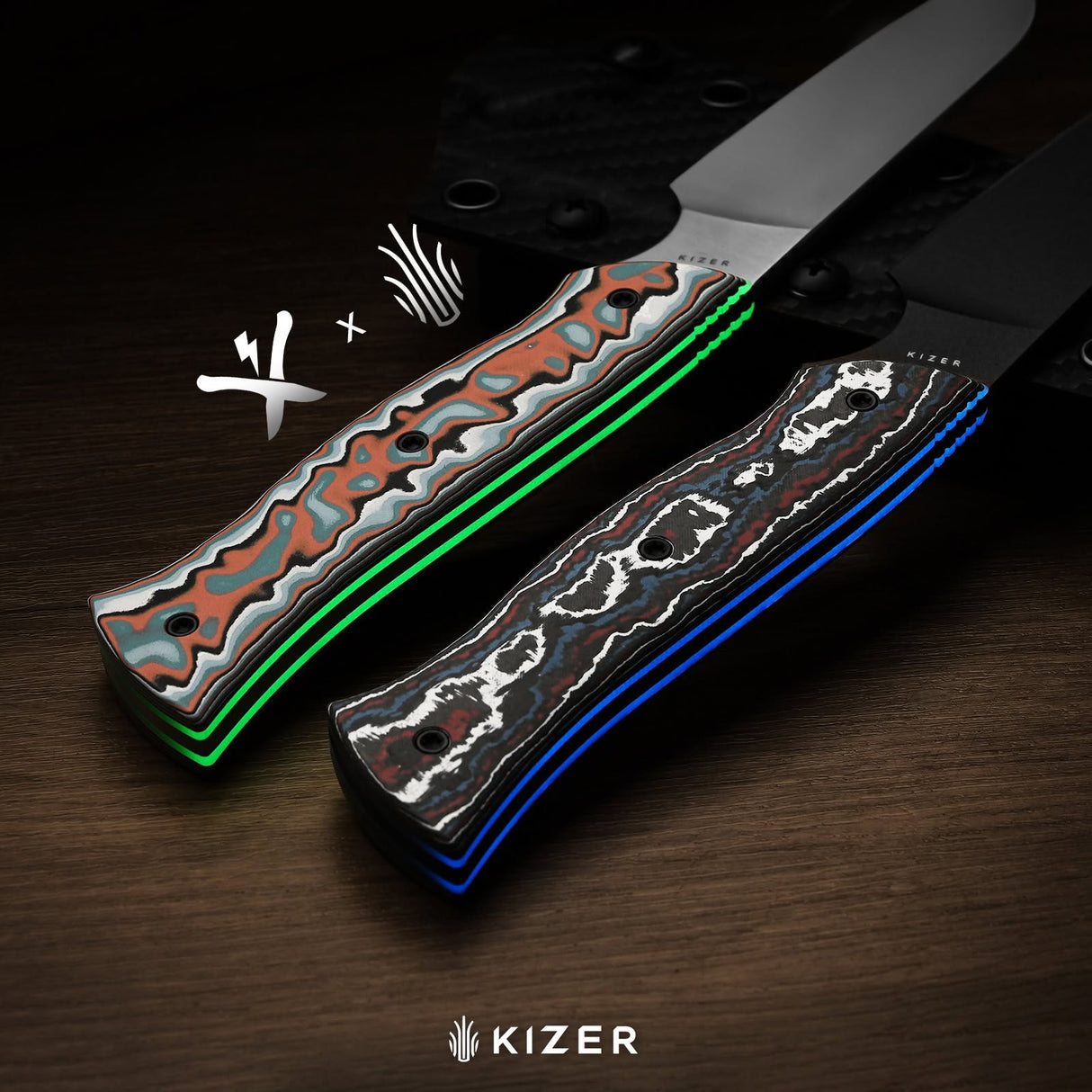 Whip Tail | FatCarbon Nebula & GID G10 + Black Coated CPM 10V
