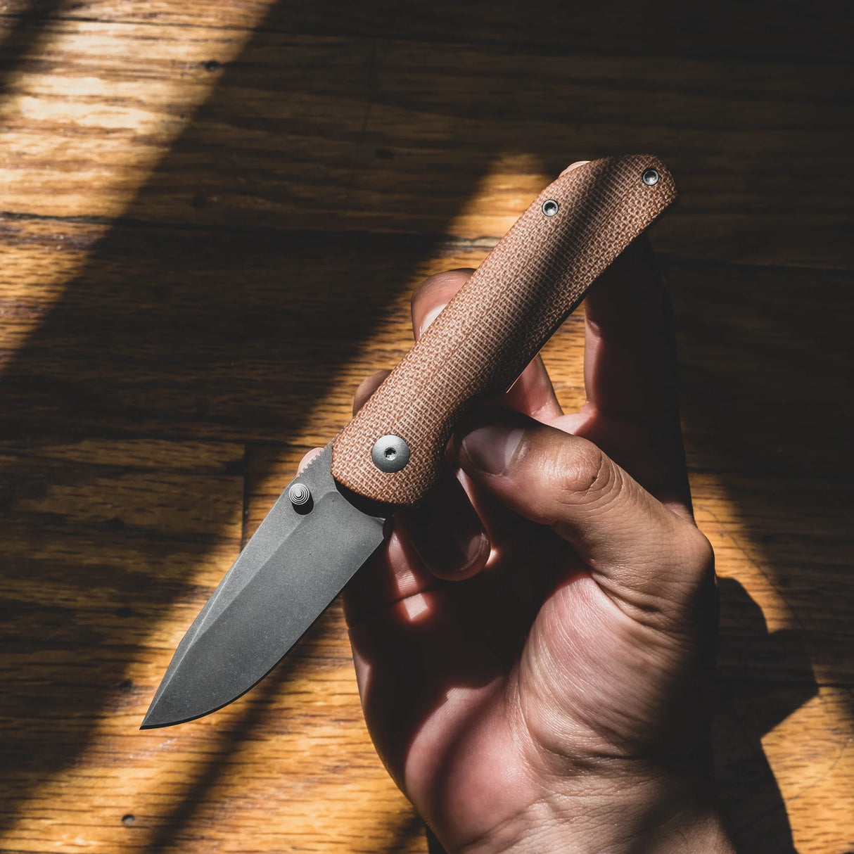 Urban EDC Micro Shrike - Brown Micarta