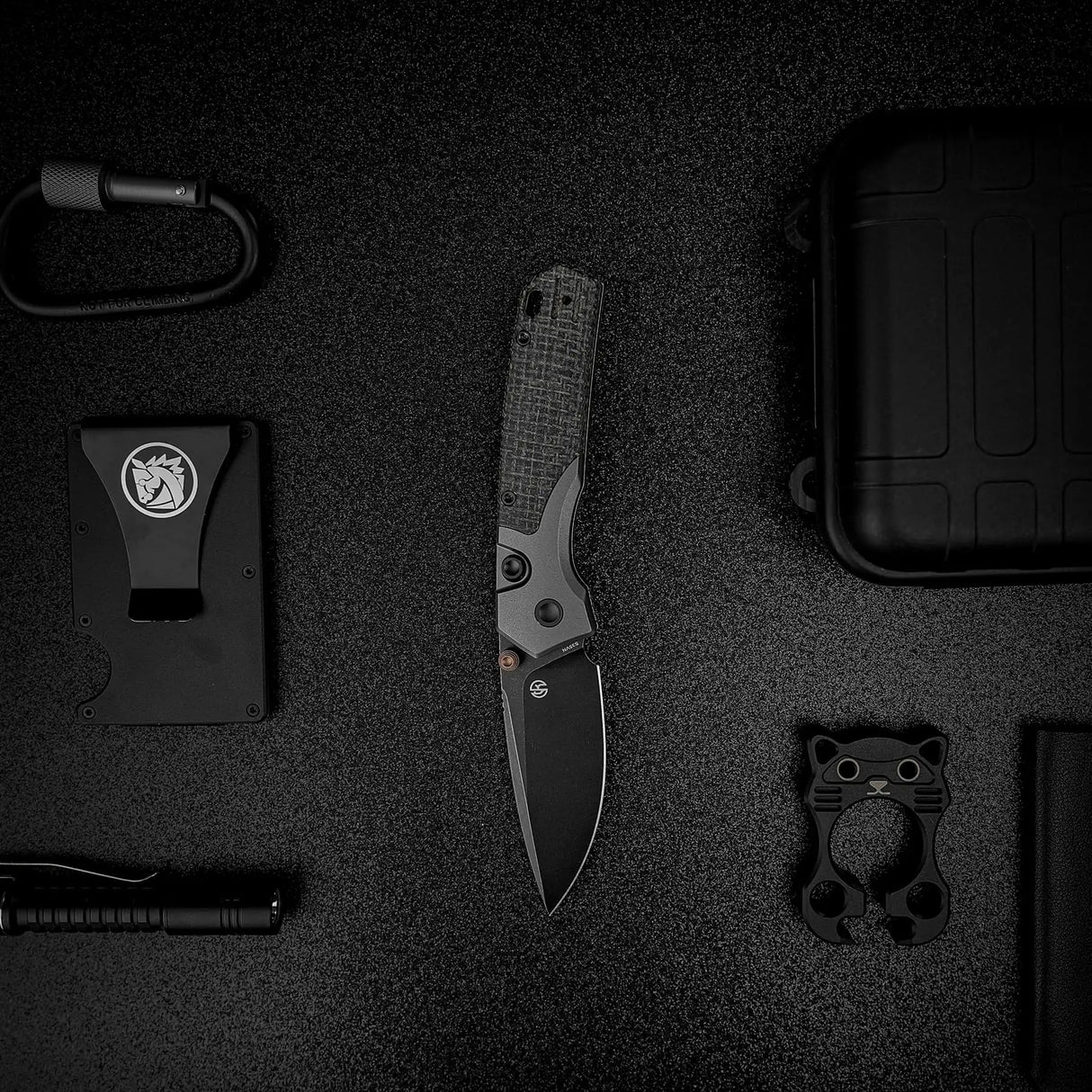 Psyop 299 | Black Norplex UltreX Micarta™ Ti Bolster + Blackwash S35VN - A2233