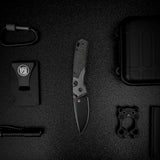 Psyop 299 | Black Norplex UltreX Micarta™ Ti Bolster + Blackwash S35VN - A2233