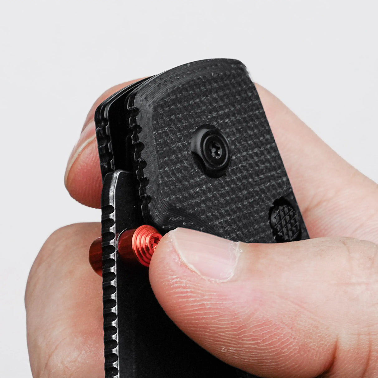 Raccoon 2.0 Top Liner Lock | Black Micarta + 14C28N Drop Point - A2902