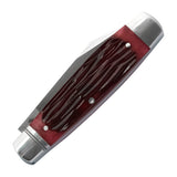 Barren Fork Jack Red Jigged Bone Slipjoint - RCT031-RJB