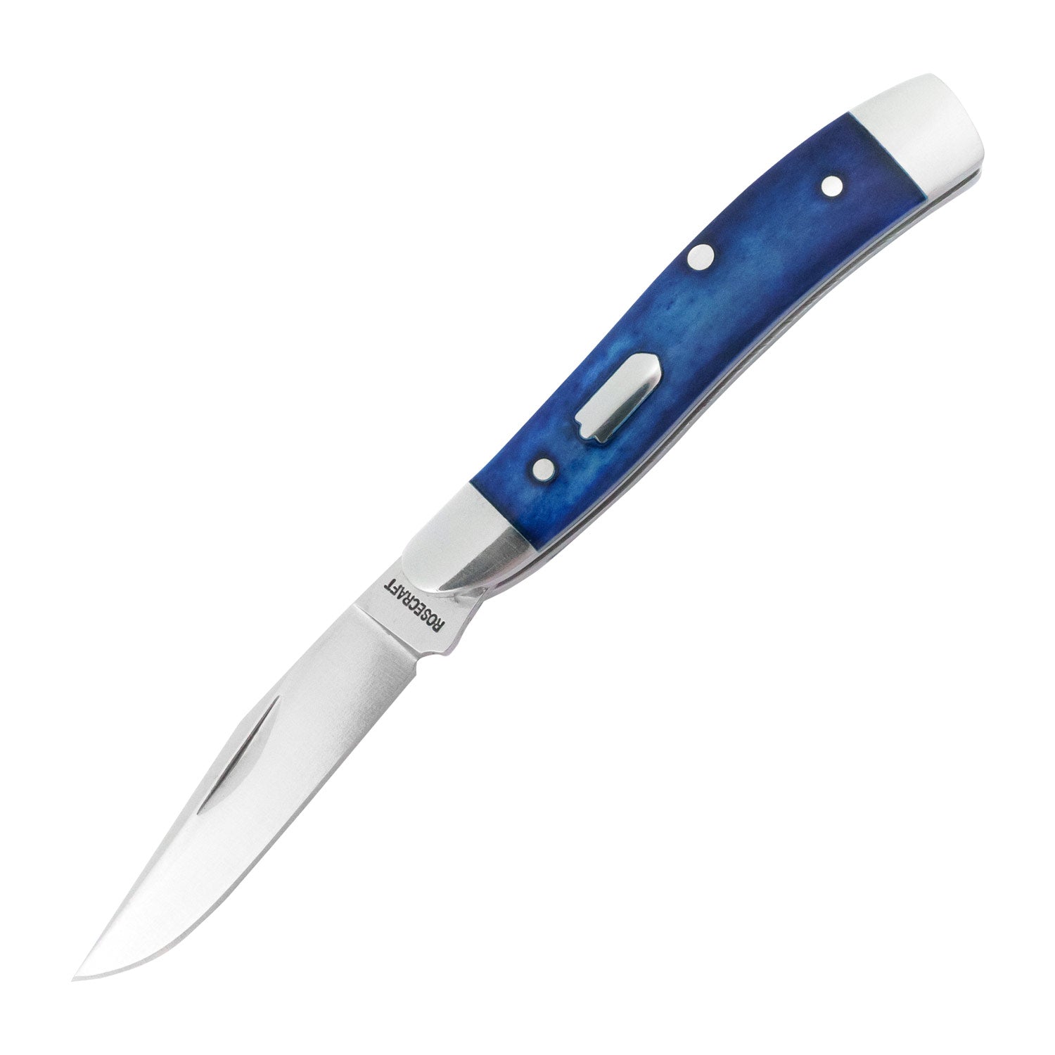 Piney River Peanut Vintage Blue Bone Slipjoint - RCT029-BBB