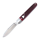 Tuckahoe Jack Red Barnboard Jigged Bone Slipjoint - RCT032- RJB