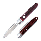Tuckahoe Jack Red Barnboard Jigged Bone Slipjoint - RCT032- RJB
