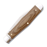 Cumberland River Coke Bottle Light Brown Micarta Slipjoint - RCT026-LBM