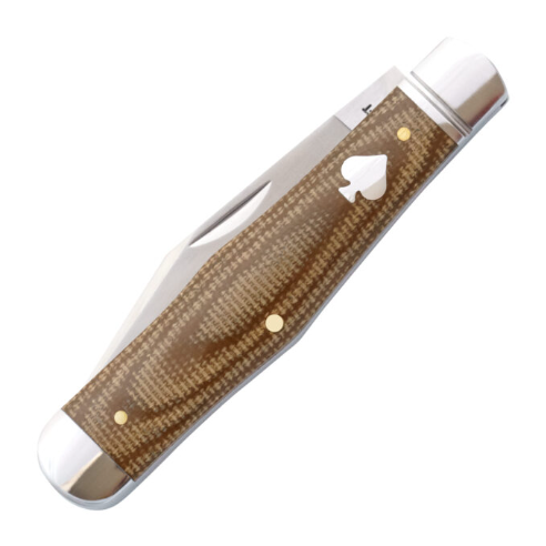 Cumberland River Coke Bottle Light Brown Micarta Slipjoint - RCT026-LBM