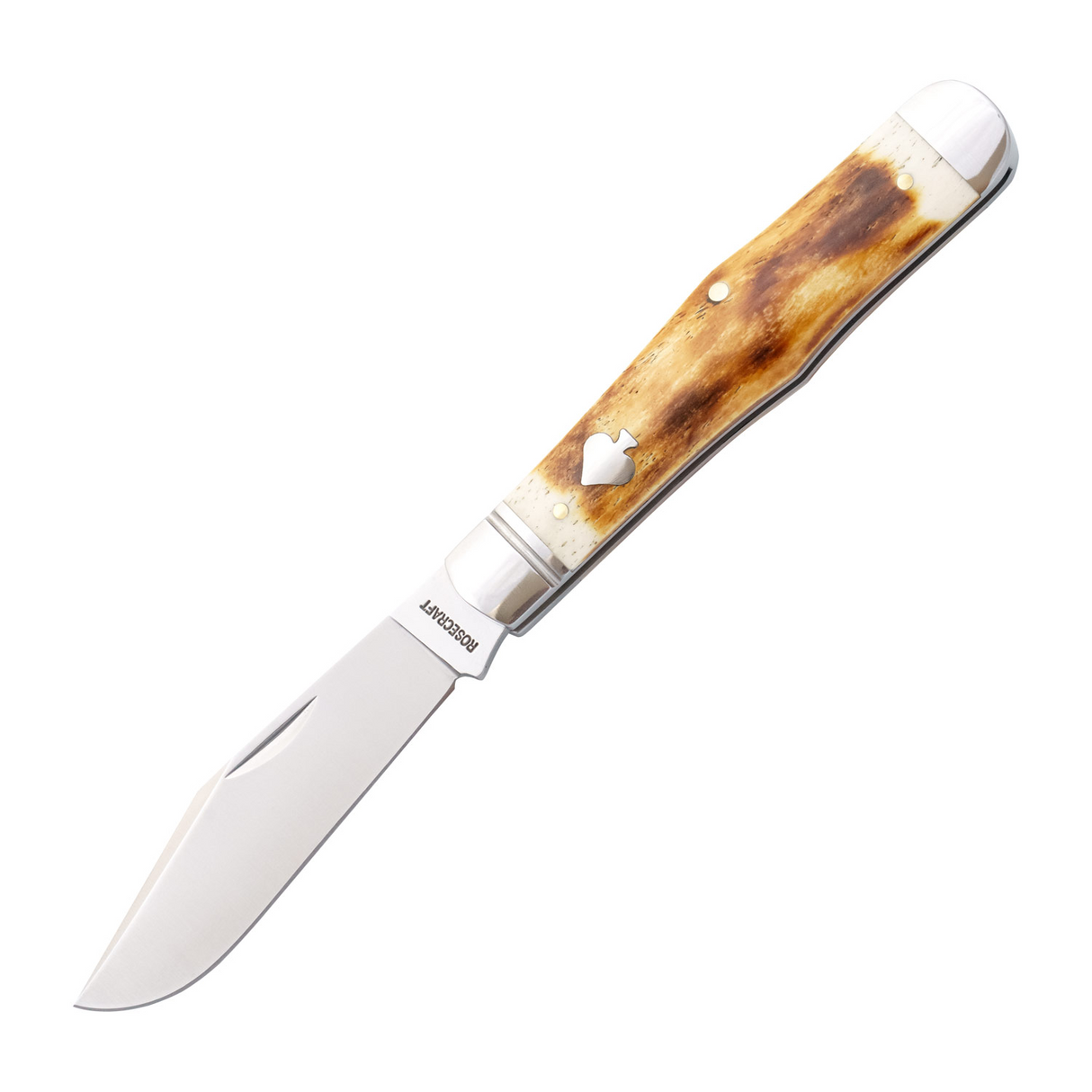 Cumberland River Coke Bottle Toasted White Bone Slipjoint - RCT026-TWB