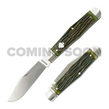 Cumberland River Coke Bottle Vintage Jigged Bone Slipjoint - RCT026-VJB