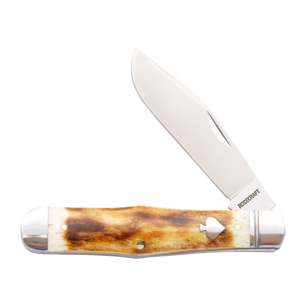 Cumberland River Coke Bottle Toasted White Bone Slipjoint - RCT026-TWB