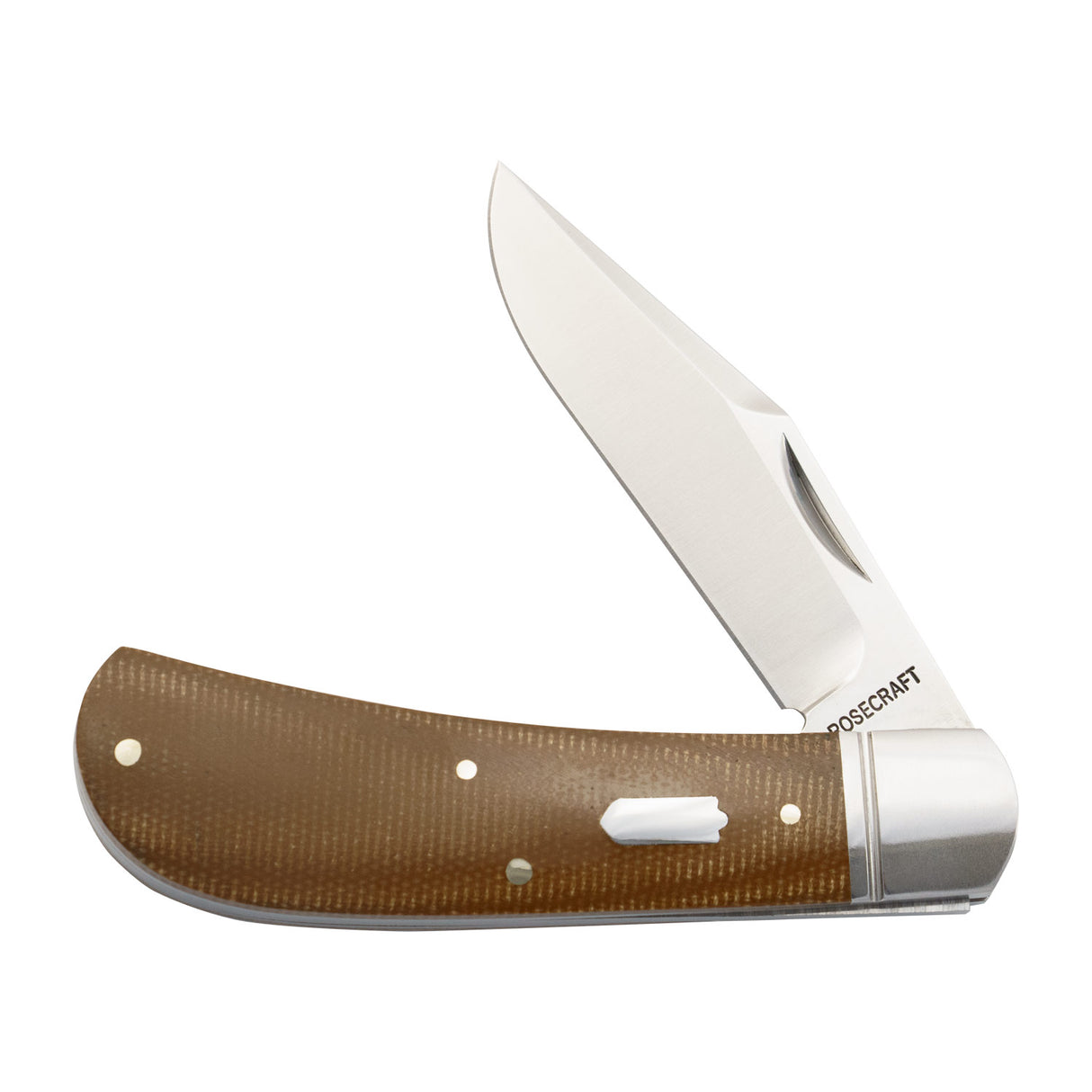 Hatchie River Jack Light Brown Micarta Slipjoint - RCT033-LBM