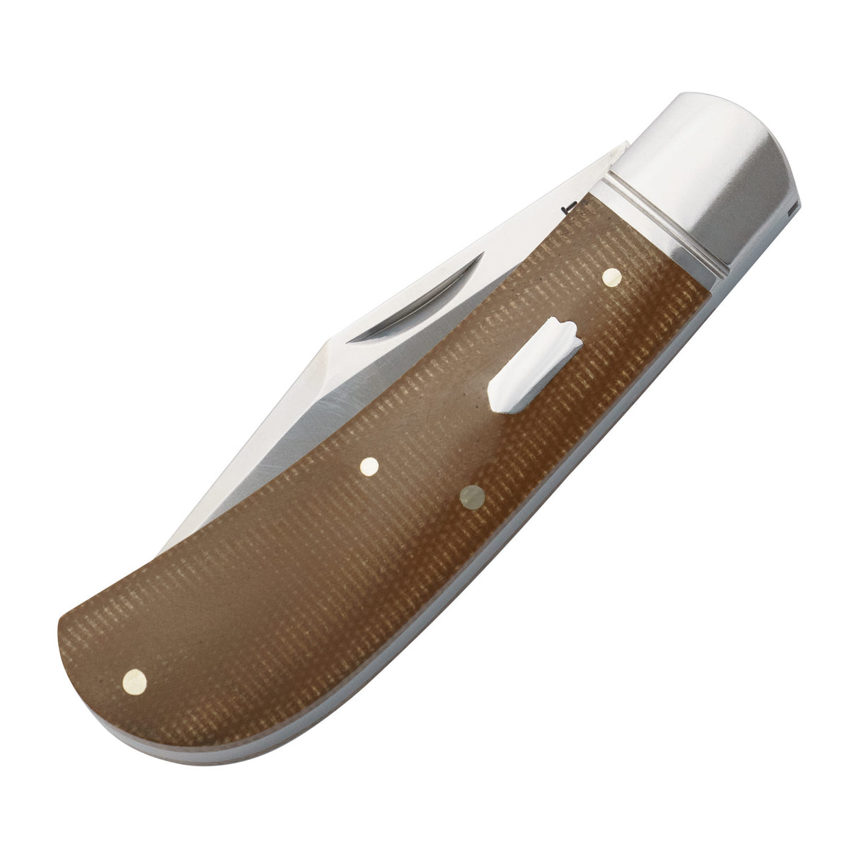 Hatchie River Jack Light Brown Micarta Slipjoint - RCT033-LBM
