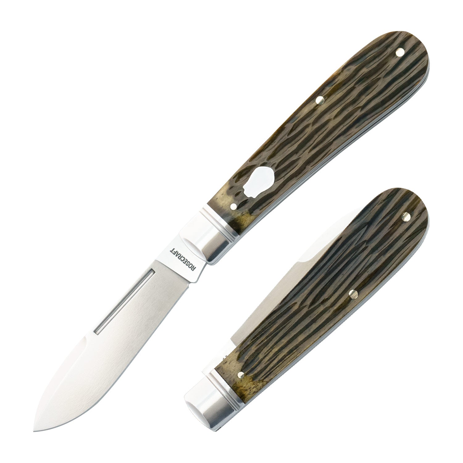 Nolichucky Jack Vintage Jigged Bone Slipjoint - RCT011-VJB