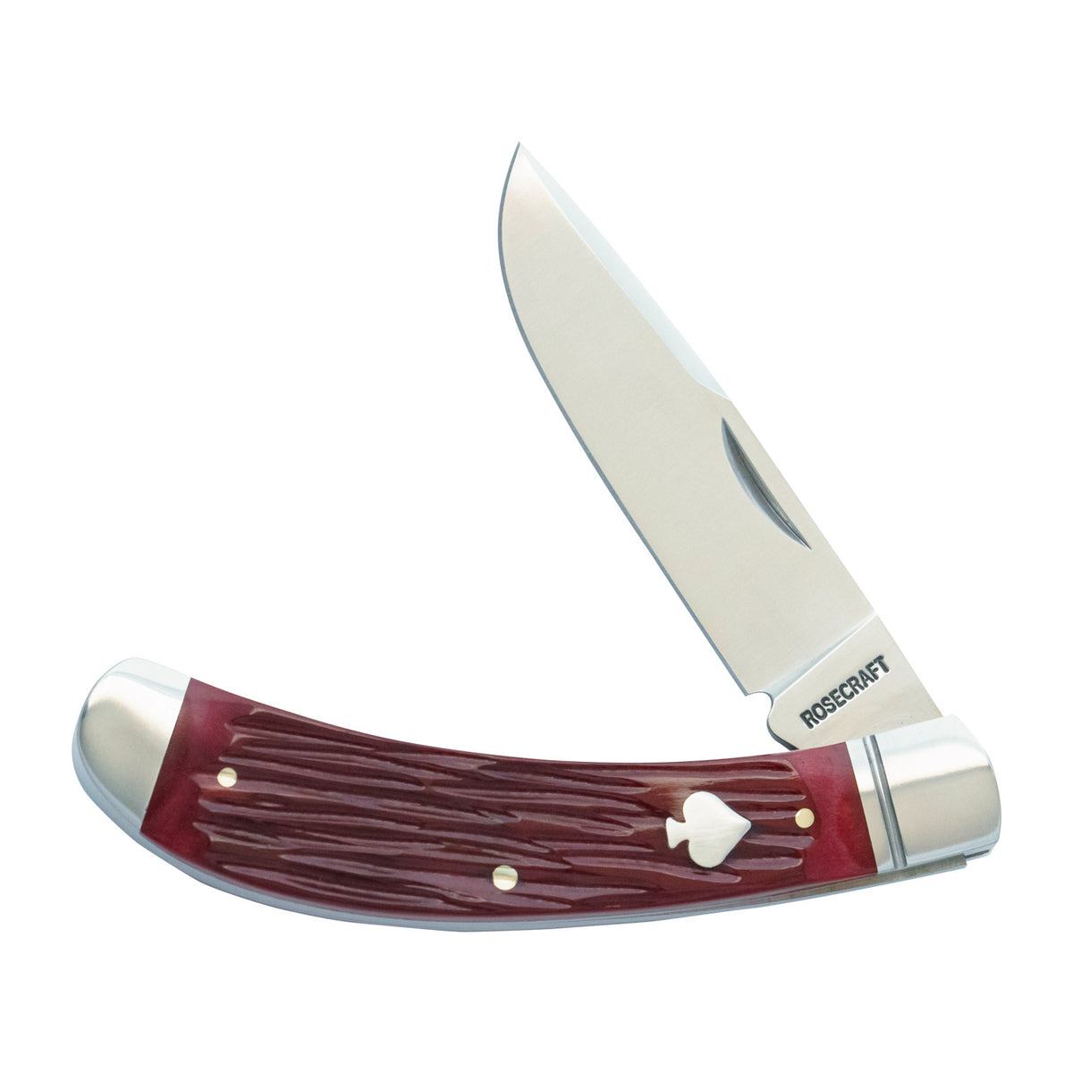 Obed Creek Bow Trapper Red Jigged Bone Slipjoint - RCT015-RJB