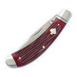Obed Creek Bow Trapper Red Jigged Bone Slipjoint - RCT015-RJB