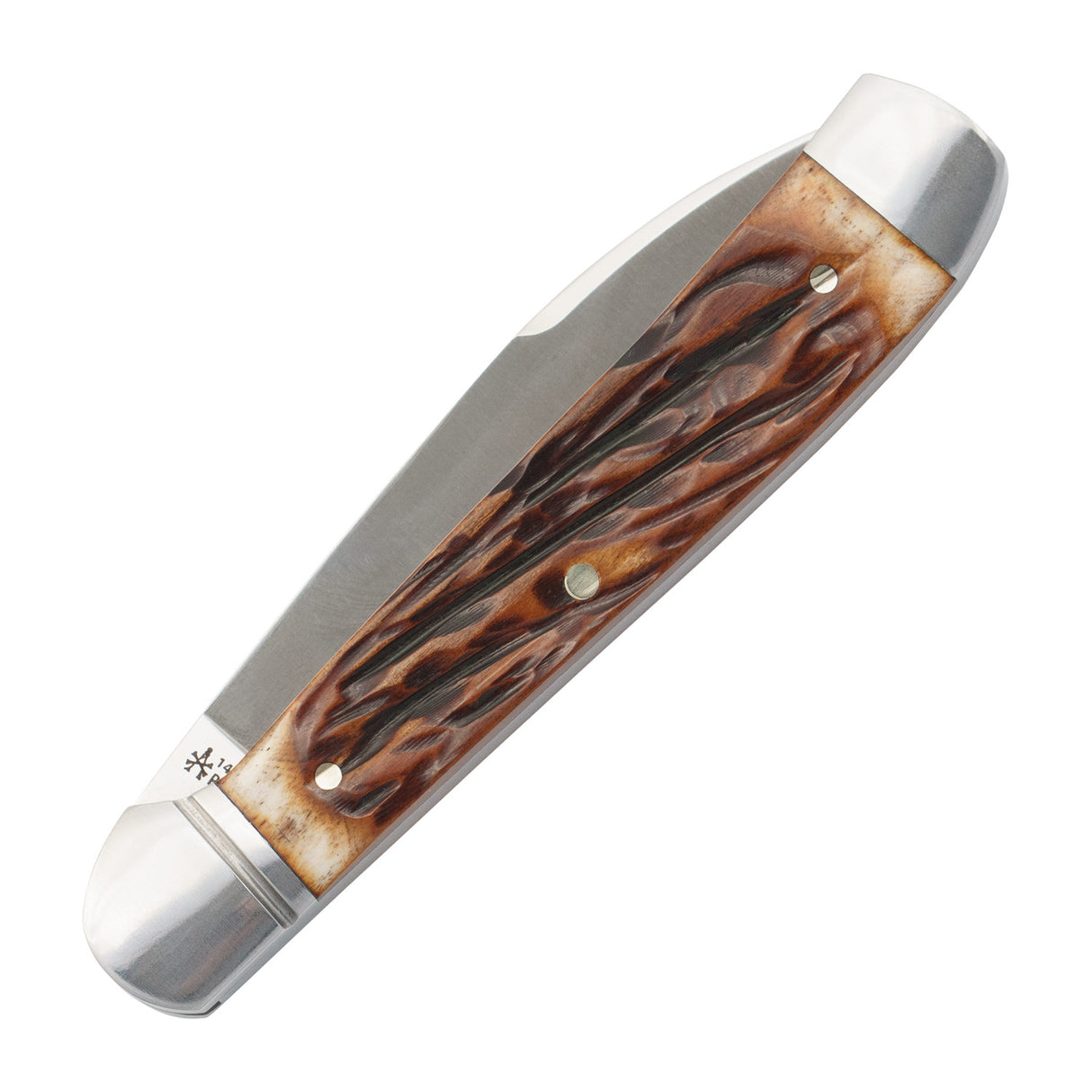 Snake Creek Copperhead Dapper Jigged Bone Slipjoint - RCT035-DJB