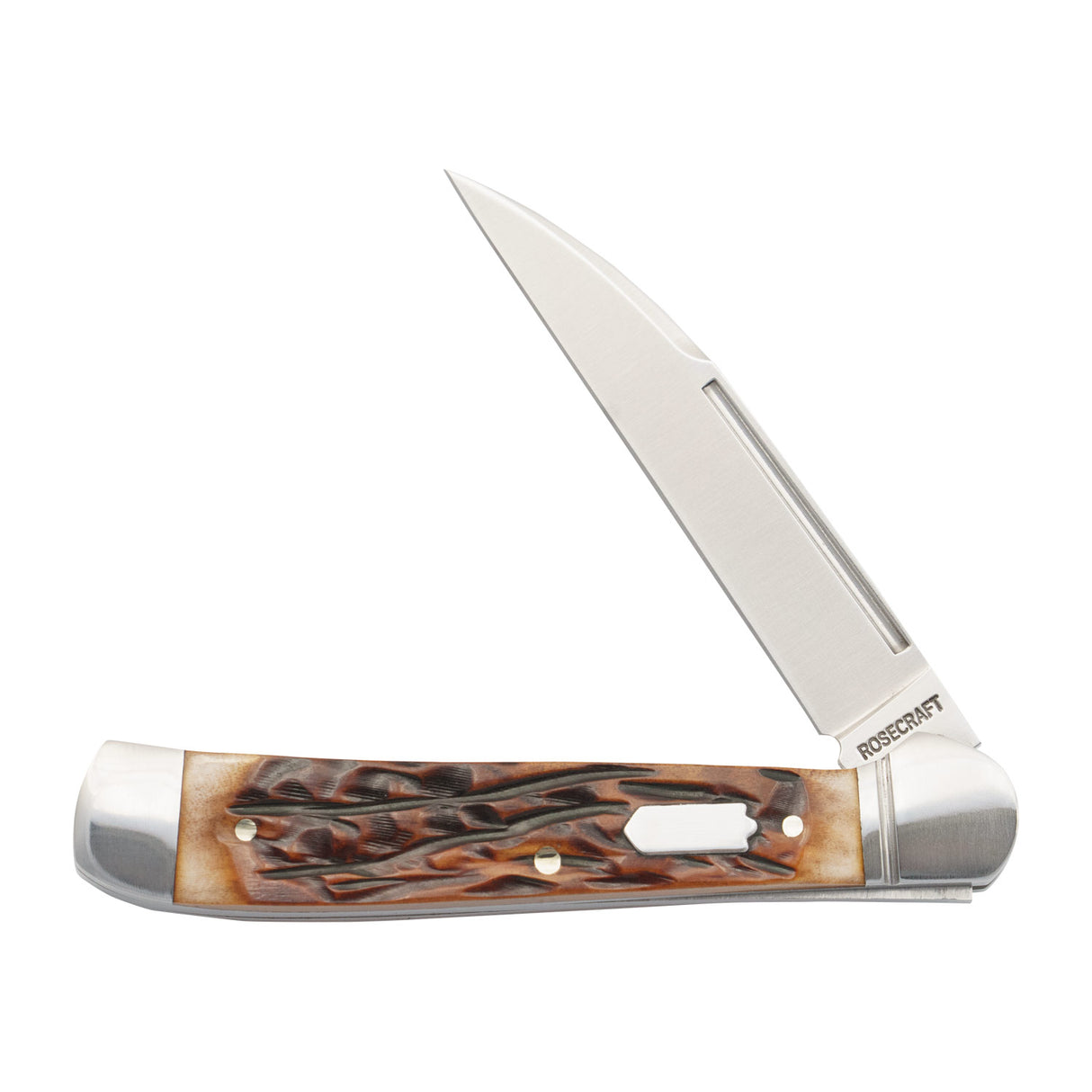 Snake Creek Copperhead Dapper Jigged Bone Slipjoint - RCT035-DJB