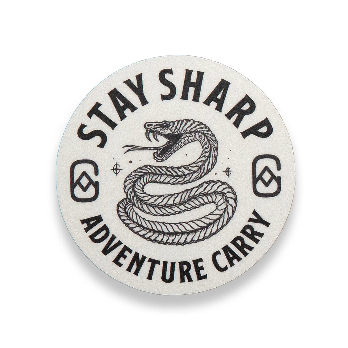Stay Sharp Snake Sticker – Adventure Carry